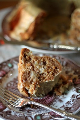 Chunky Apple Walnut Cake from The Charm of Home