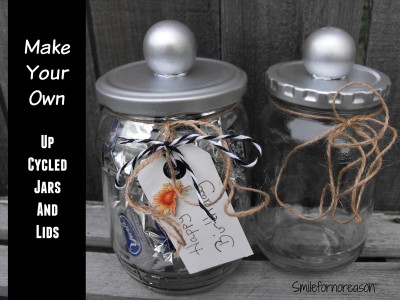 Make Your Own Upcycled Jars and Lids, from Smile For No reason