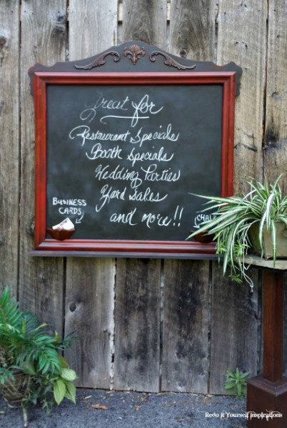 Chalkboard From Mirror Redo It Yourself Inspirations 6-22