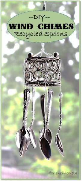 Wind Chimes Recycled Spoons 6-8