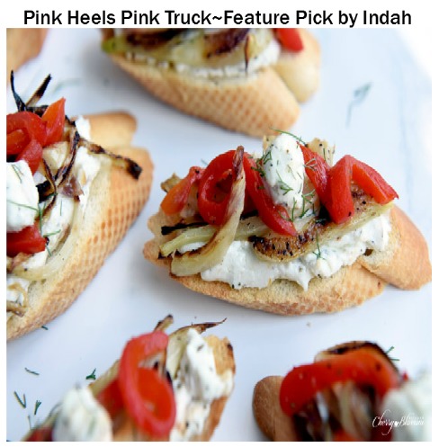 Carmelized-Fennel-Tartines-with-Red-Pepper-and-Herbed-Goat-Cheese-6-CherryBlossomKitchen.com-