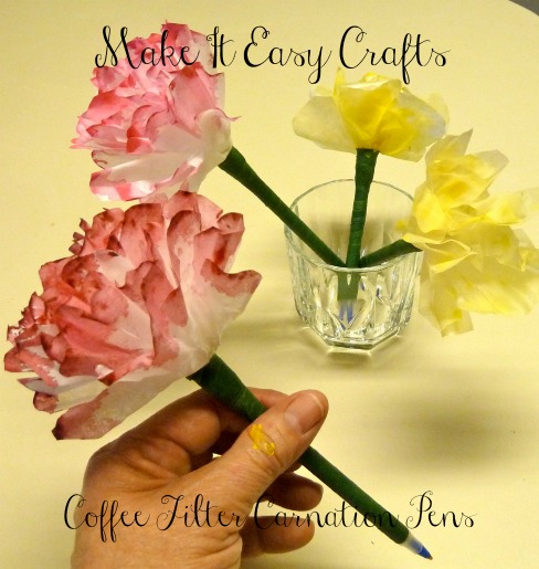 Make It Easy Crafts Coffee Filter Carnation