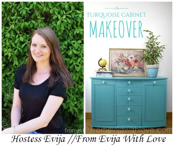 From Evija With Love Turquoise Cabinet Makeover