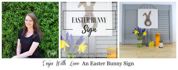 Evija With Love An Easter Bunny Sign