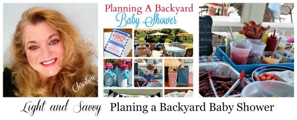 Light and Savvy Planing a Backyard Baby Shower